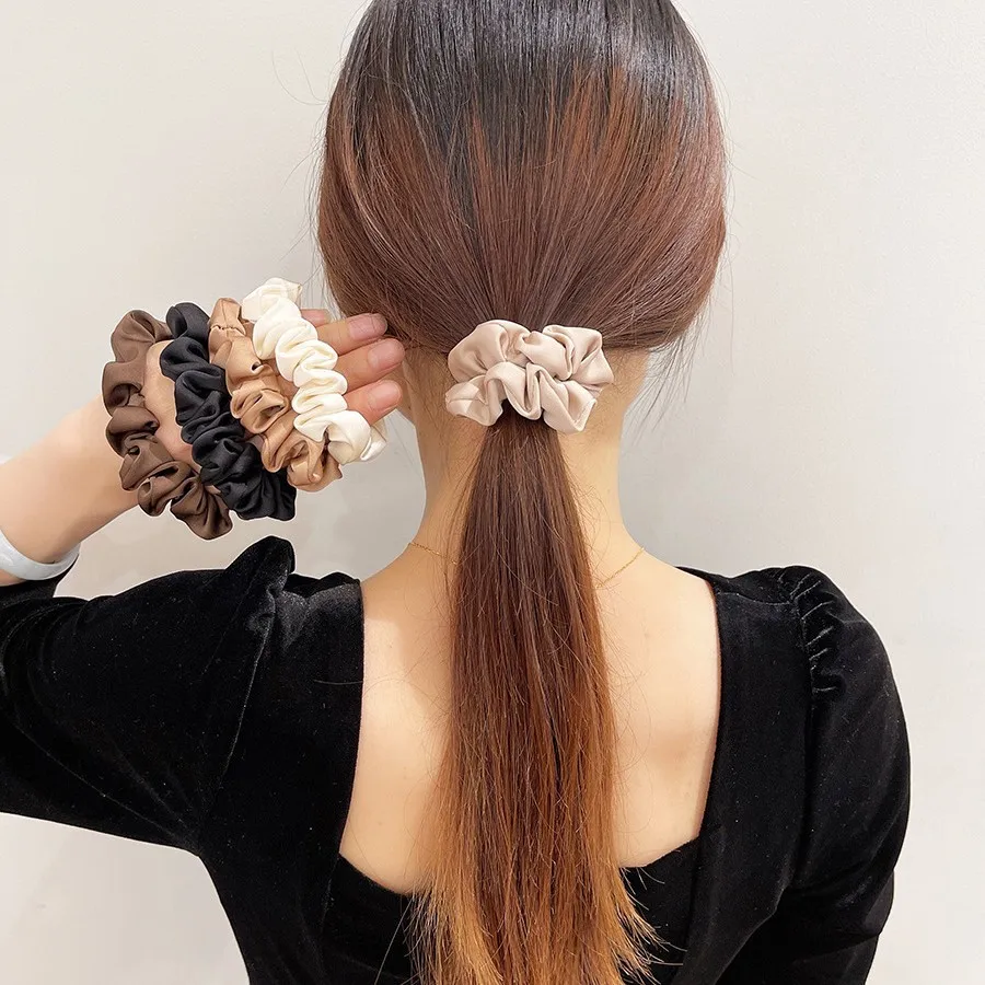 5/10Pcs Satin Hair Scrunchies for Women Elegant Ponytail Holder Hair Band Solid Color Elastic Hairband Fashion Hair Accessories
5/10Pcs Satin Hair Scrunchies for Women Elegant Ponytail Holder Hair Band Solid Color Elastic Hairband Fashion Hair Accessories