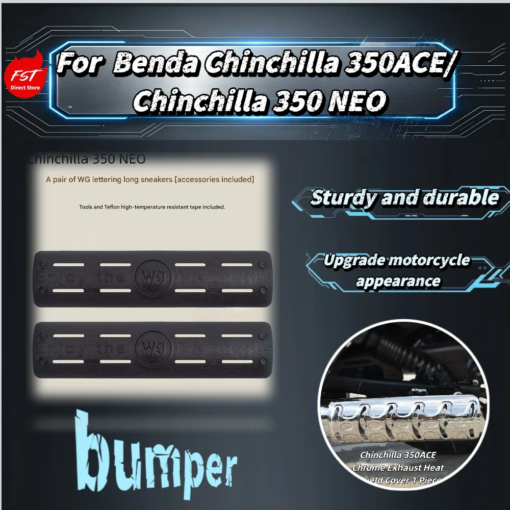 For Benda Chinchilla 350 ACE NEO Motorcycle Exhaust Heat Shield Anti-scald Protective Cover Modified Accessories
For Benda Chinchilla 350 ACE NEO Motorcycle Exhaust Heat Shield Anti-scald Protective Cover Modified Accessories