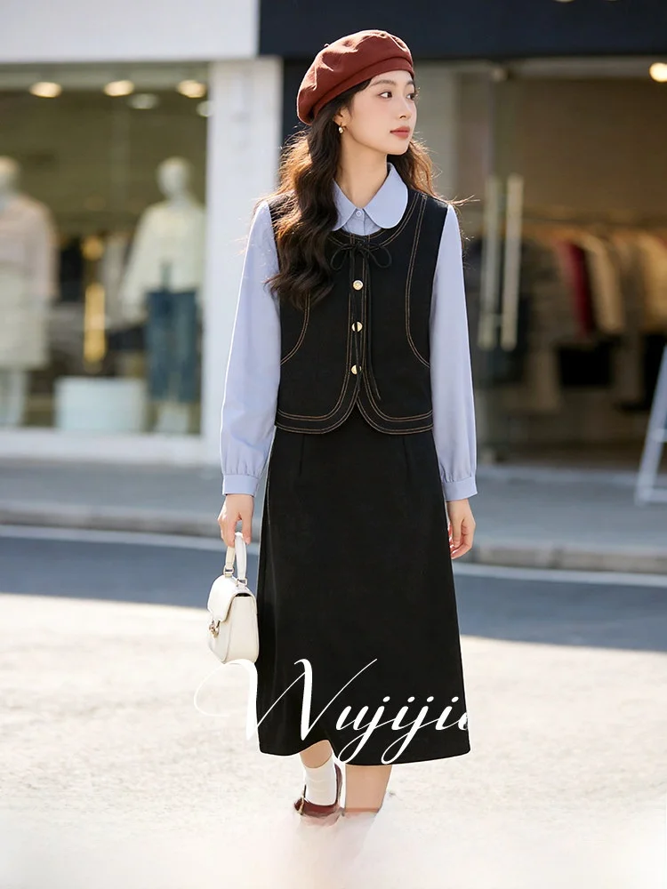 Spring 2026 plus Size Women's Outfit Set Slimming Patchwork Blouse Half Skirt Two-Piece Suit Casual High Waist A-Line Skirt
Spring 2026 plus Size Women's Outfit Set Slimming Patchwork Blouse Half Skirt Two-Piece Suit Casual High Waist A-Line Skirt