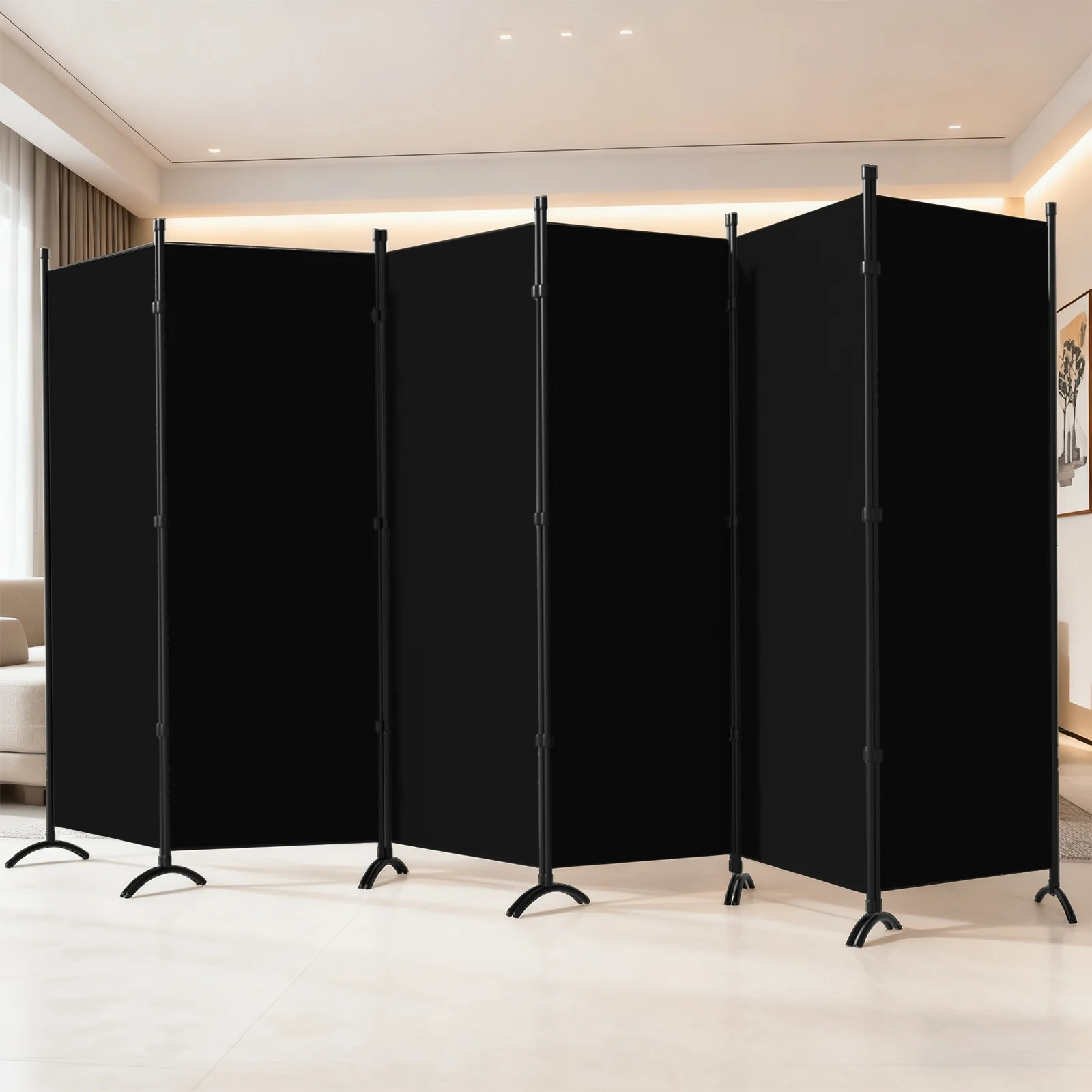 6 Panel Room Divider, 6ft Portable Room Dividers Folding Privacy Screens, 198" W Freestanding Fabric Divider for Room Separation, Partition Room Divider Panel for Dorm Home Studio Office
6 Panel Room Divider, 6ft Portable Room Dividers Folding Privacy Screens, 198" W Freestanding Fabric Divider for Room Separation, Partition Room Divider Panel for Dorm Home Studio Office