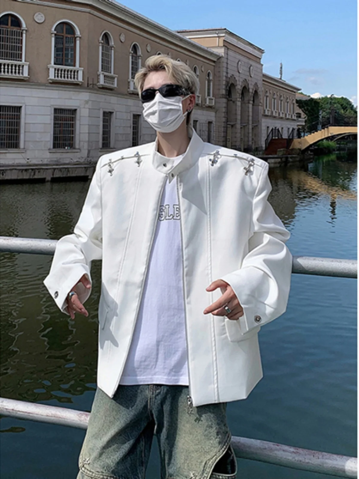 White American Sle Flight Jaet Men's Spring Autumn Model Vintage Western Suiting Youthful ular Stand Fit Polyester
White American Sle Flight Jaet Men's Spring Autumn Model Vintage Western Suiting Youthful ular Stand Fit Polyester