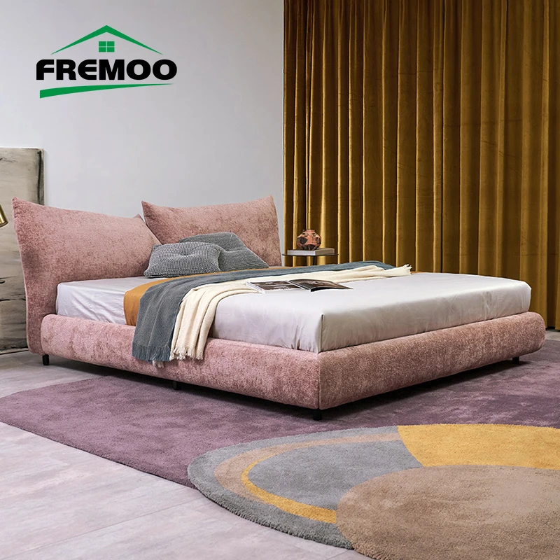 Upholstered High Quality Chenille Fleece Double Bed Sets for Bedroom Hotel Customizable King Bed Home Furniture
Upholstered High Quality Chenille Fleece Double Bed Sets for Bedroom Hotel Customizable King Bed Home Furniture