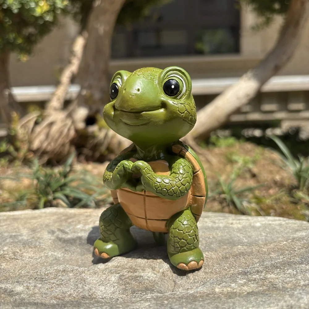 Cute Heart Turtle Statue Weatherproof Resin Miniature Turtle Figurine Exquisite Garden Turtle Ornament Indoor Hallway Display
Cute Heart Turtle Statue Weatherproof Resin Miniature Turtle Figurine Exquisite Garden Turtle Ornament Indoor Hallway Display