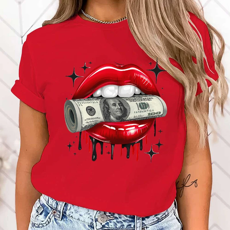 Hot Lips Print T-Shirt Loose Short Sleeve Harajuku Casual Tops Women Men T-Shirt Lips Tops
Hot Lips Print T-Shirt Loose Short Sleeve Harajuku Casual Tops Women Men T-Shirt Lips Tops