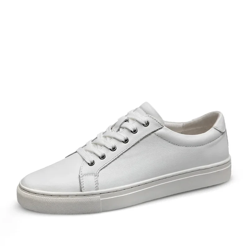 Spring Summer Trend Men's Shoes white Casual Genuine Leather Shoe Wild Mens Flats Shoes Non-slip Board Shoe Male Footwear
Spring Summer Trend Men's Shoes white Casual Genuine Leather Shoe Wild Mens Flats Shoes Non-slip Board Shoe Male Footwear