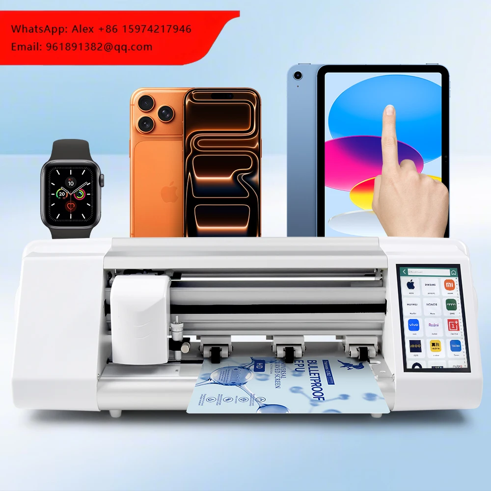 Lvhenm Mobile Phone Back Skin Sticker Cutter Plotter EPU TPU Smart Watch Camera Screen Protector Hydrogel Film Cutting Machine