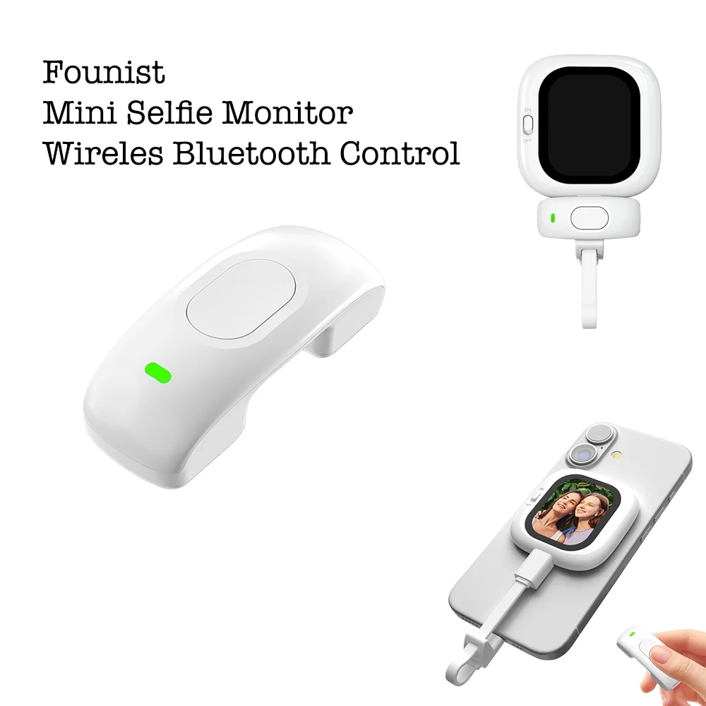 Original Wireless Bluetooth Control for Founist Mini Selfie Monitor Magnetic Vlog Screen Cable Accessories for iphone 5-17
Original Wireless Bluetooth Control for Founist Mini Selfie Monitor Magnetic Vlog Screen Cable Accessories for iphone 5-17