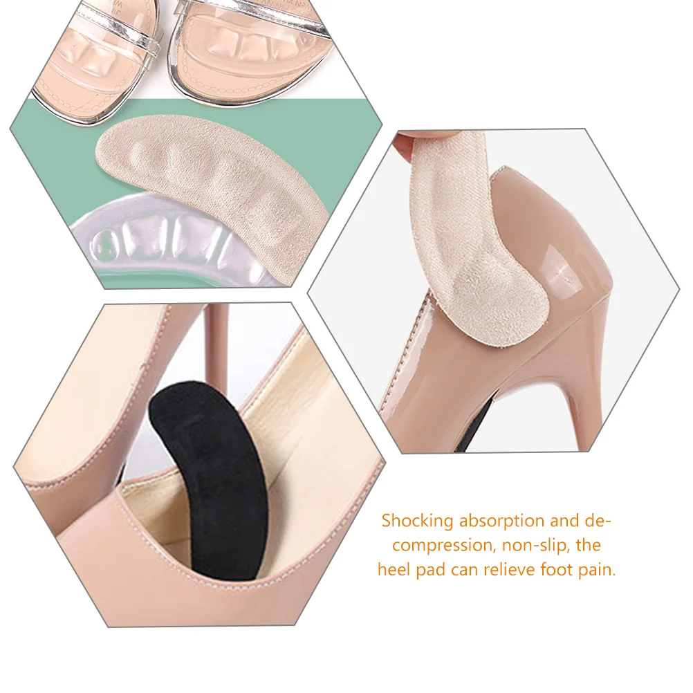 4 Pairs Foot Pads Anti-wear Stickers Adhesive Heel Insoles Shoe Gel Inserts Women Floor Mat High for Slip Protection Miss
4 Pairs Foot Pads Anti-wear Stickers Adhesive Heel Insoles Shoe Gel Inserts Women Floor Mat High for Slip Protection Miss
