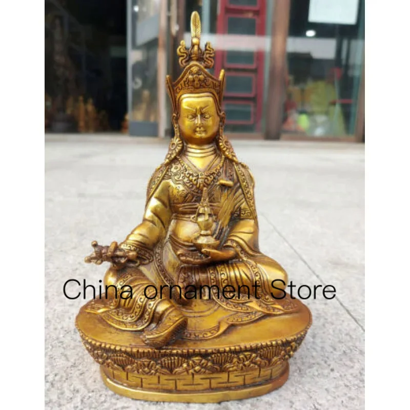 8.2 Inch Old Tibetan Buddhism Bronze Gilded Guru Padma Sabawa Rinpoche Buddha Statue
8.2 Inch Old Tibetan Buddhism Bronze Gilded Guru Padma Sabawa Rinpoche Buddha Statue