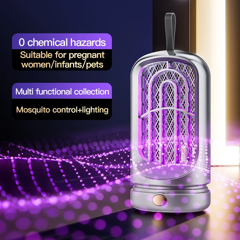 Electronic Mosquito Killer Lamp Portable Bug Zapper Anti-Mosquito Repellent Fly Swatter Physical Insect Traps Mosquito Nemesis
Electronic Mosquito Killer Lamp Portable Bug Zapper Anti-Mosquito Repellent Fly Swatter Physical Insect Traps Mosquito Nemesis