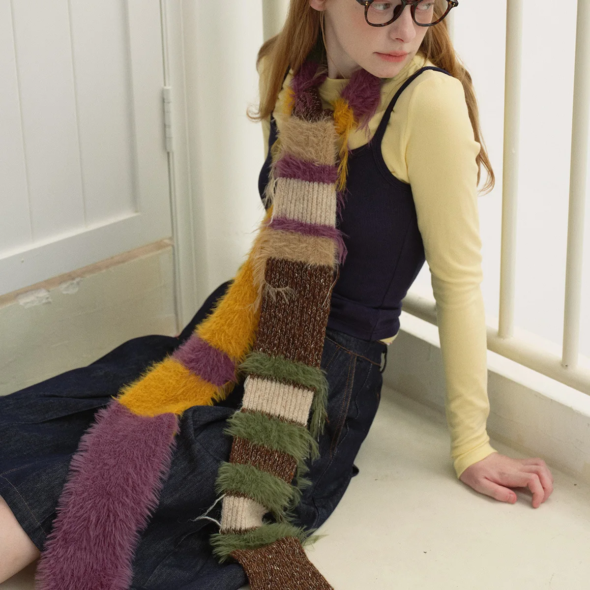 Модный многокомпонентный вязаный шарф с цветными блоками для мужчин и женщин, мягкая теплая полосатая кисточка, осенне-зимняя накидка на шею
Модный многокомпонентный вязаный шарф с цветными блоками для мужчин и женщин, мягкая теплая полосатая кисточка, осенне-зимняя накидка на шею