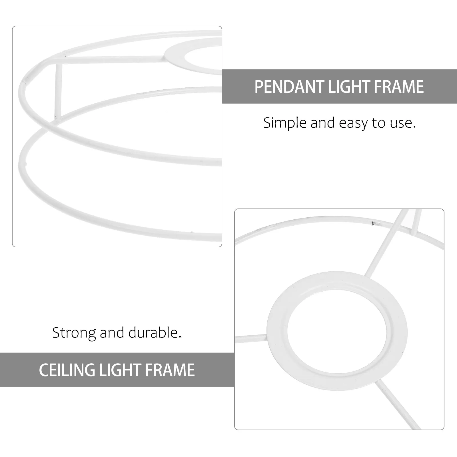 Circular Lamp Shade Frame Iron Ring Fitter for Chandelier Desk Light DIY Decoration Lampshade Frames Wire Cover
Circular Lamp Shade Frame Iron Ring Fitter for Chandelier Desk Light DIY Decoration Lampshade Frames Wire Cover