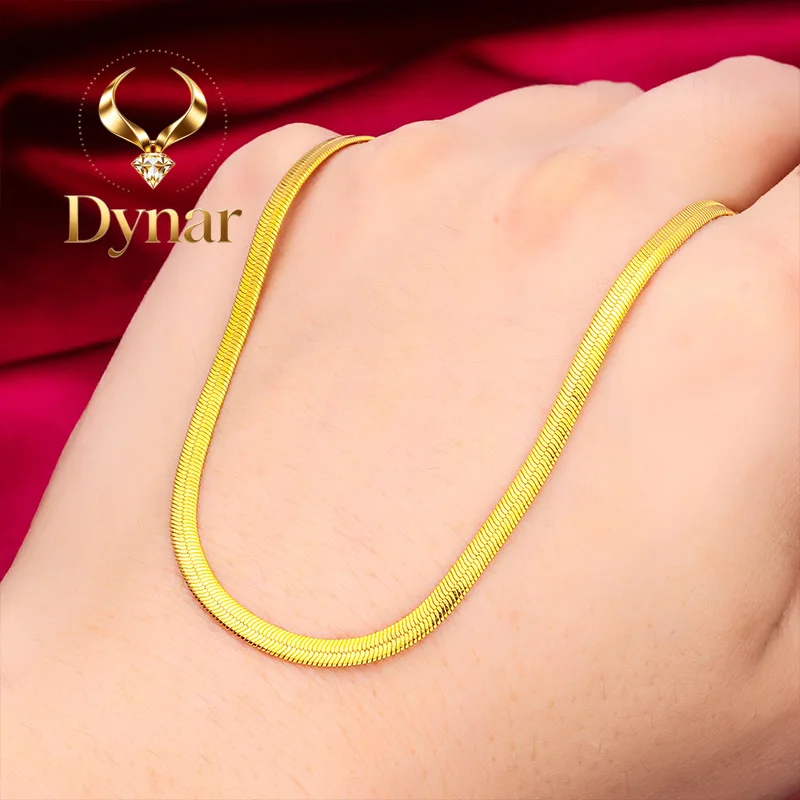 Dynar Jewelry 24K Gold AU999 Women Flat Heart Necklace - Premium craft, timeless flat heart, fresh for young women
Dynar Jewelry 24K Gold AU999 Women Flat Heart Necklace - Premium craft, timeless flat heart, fresh for young women