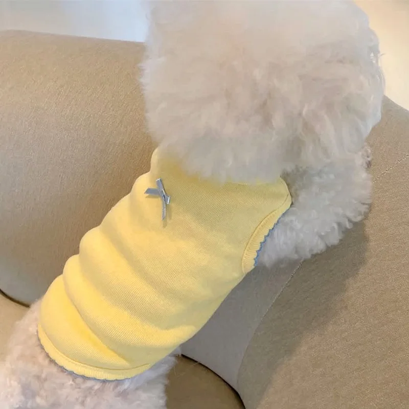 Sweet Wind Pomeranian Vest Pet Summer Solid Color Clothes Small and Medium Dogs Soft Pullover Teddy Two Legs Clothes
Sweet Wind Pomeranian Vest Pet Summer Solid Color Clothes Small and Medium Dogs Soft Pullover Teddy Two Legs Clothes