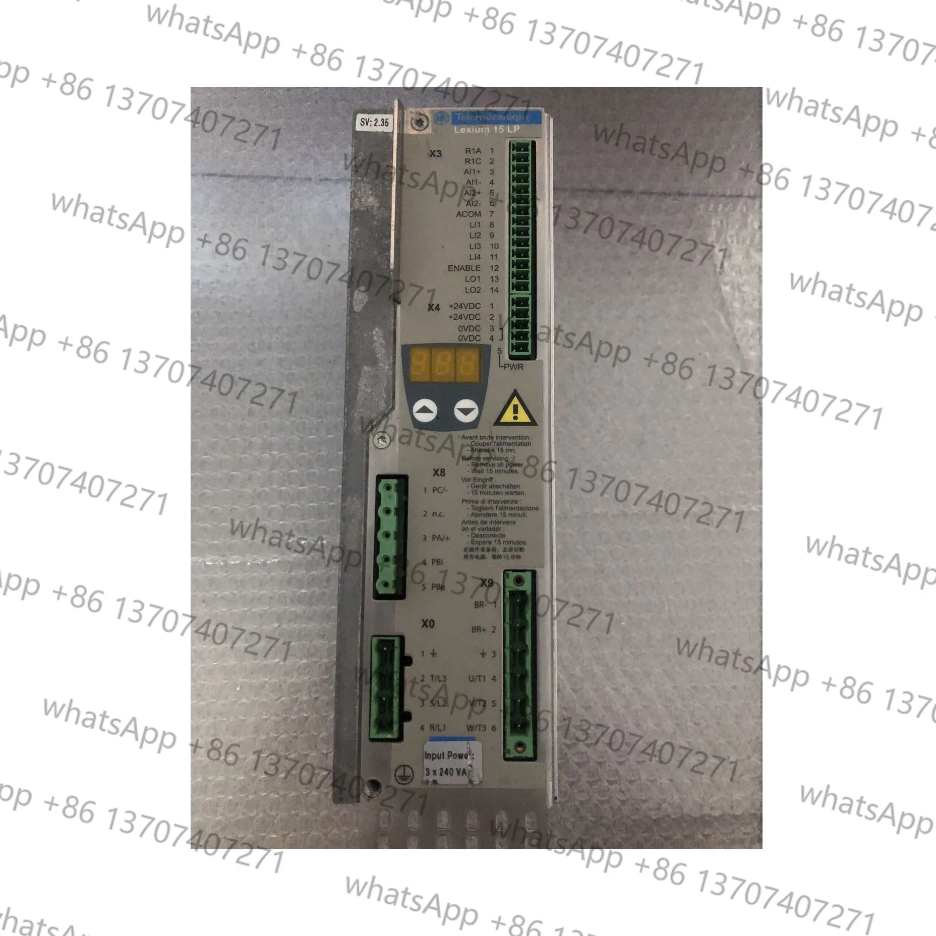 Second-hand LXM15LD21M3 Servo drive
Second-hand LXM15LD21M3 Servo drive