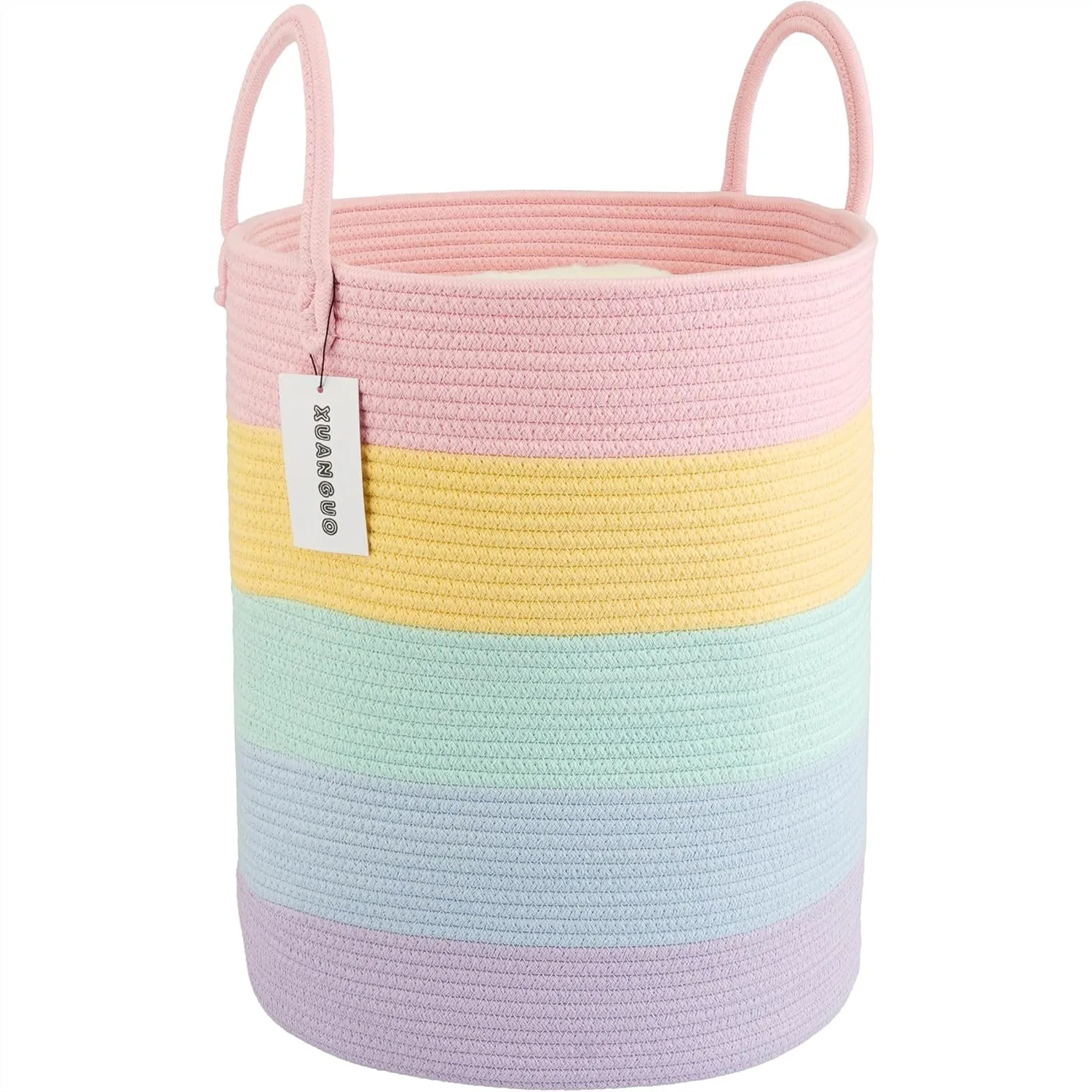 Rope Laundry Basket Hamper for Kids, Woven Storage Basket for Living Room Bedroom Boho Tall Baskets for Blanket Toys Pillow
Rope Laundry Basket Hamper for Kids, Woven Storage Basket for Living Room Bedroom Boho Tall Baskets for Blanket Toys Pillow