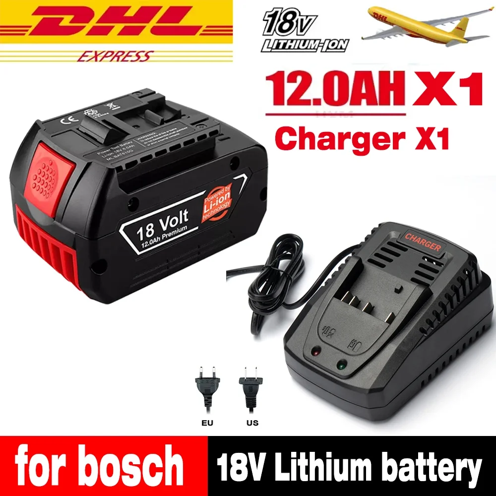18V 12000mAh for Bosch BAT618 Battery Professional GBA GBH GSR GSB BAT620 BAT609G BAT614 Electric Drill Replacement Battery
18V 12000mAh for Bosch BAT618 Battery Professional GBA GBH GSR GSB BAT620 BAT609G BAT614 Electric Drill Replacement Battery
