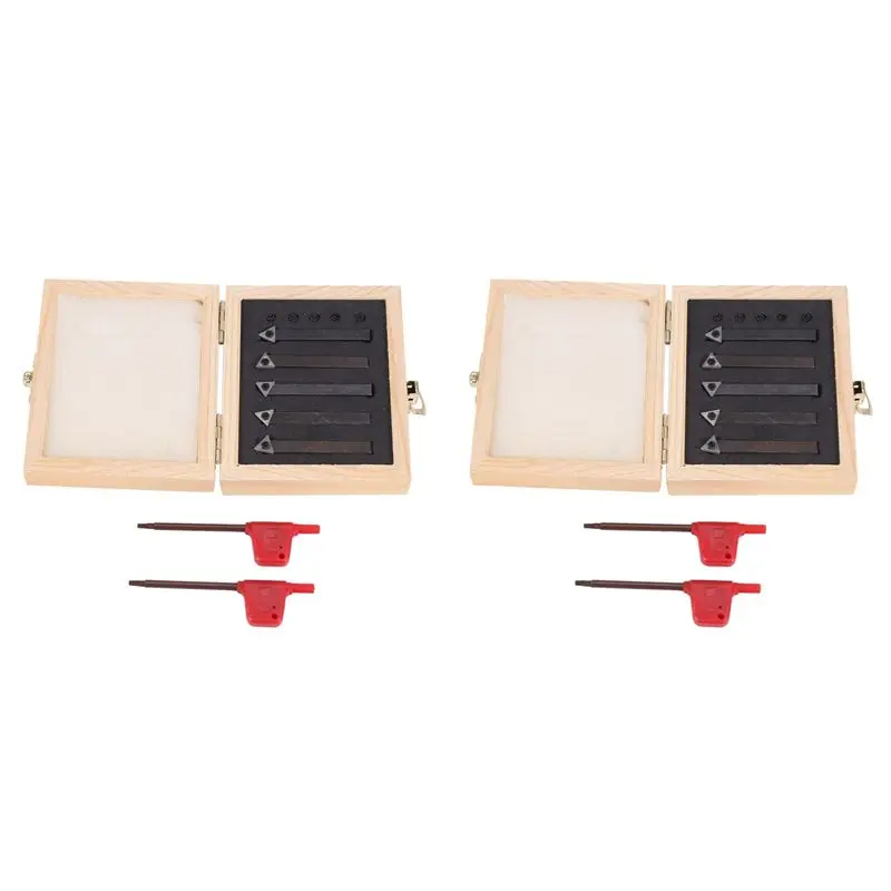 A01F-1/4 Inch Mini Indexable Carbide Lathe Turning Tool Holder Lathe Bit Set With Carbide Inserts TCMT090204, 10 Pieces
A01F-1/4 Inch Mini Indexable Carbide Lathe Turning Tool Holder Lathe Bit Set With Carbide Inserts TCMT090204, 10 Pieces