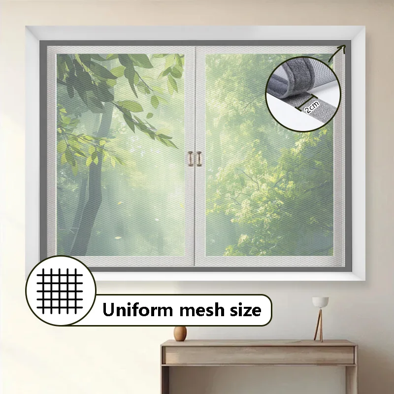 Self-Adhesive Gray PP Nano Window Screen Mesh Anti-Mosquito Net Easy Install No Drill for Home
Self-Adhesive Gray PP Nano Window Screen Mesh Anti-Mosquito Net Easy Install No Drill for Home