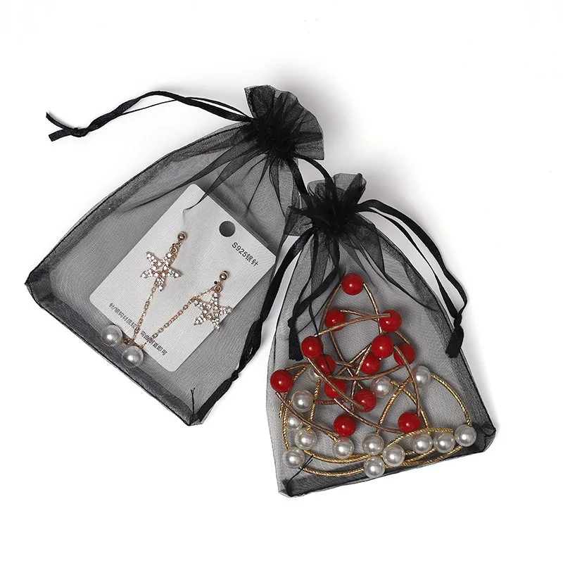 Jewelry Packing Bag Black Earing Necklace Jewelry Storage Bags Accessories Christmas Organza 7x9 9x12 11x16 13x18cm Gifts
Jewelry Packing Bag Black Earing Necklace Jewelry Storage Bags Accessories Christmas Organza 7x9 9x12 11x16 13x18cm Gifts