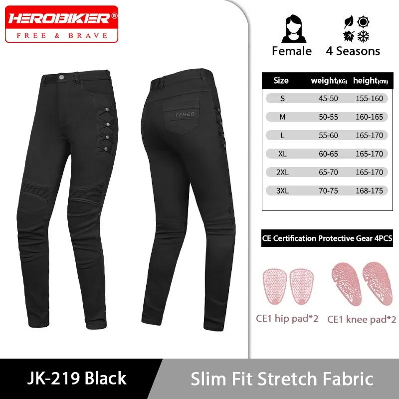 Motorcycle Pants Women Slim Fit Motorbike Jeans Wear Resistant Anti Fall CE Protecting Motocross Pants Stretch Fabric Moto Pants
Motorcycle Pants Women Slim Fit Motorbike Jeans Wear Resistant Anti Fall CE Protecting Motocross Pants Stretch Fabric Moto Pants