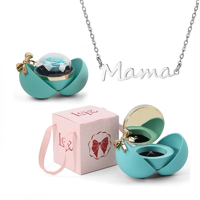 I Love You Mom Necklace With Bowknot Globular Gift Box Suitable For Girlfriend Birthday And Mother Day Jewelry Romantic
I Love You Mom Necklace With Bowknot Globular Gift Box Suitable For Girlfriend Birthday And Mother Day Jewelry Romantic