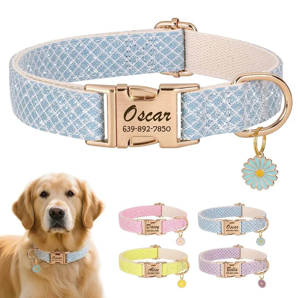 Personalized Dog Collar Engraved Pet Name Phone Number Address Customize Pet Collar for Dogs Cats with Metal Buckle
Personalized Dog Collar Engraved Pet Name Phone Number Address Customize Pet Collar for Dogs Cats with Metal Buckle