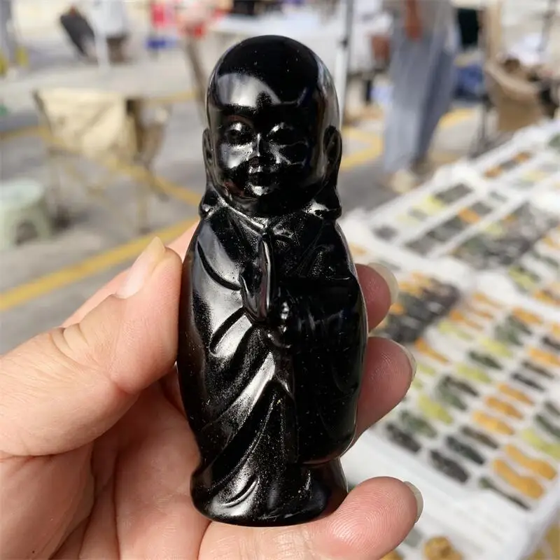 Натуральный черный обсидиан Будда резьба полированная Рейки Исцеление Высокое качество декор комнаты энергетический подарок 1 шт.
Натуральный черный обсидиан Будда резьба полированная Рейки Исцеление Высокое качество декор комнаты энергетический подарок 1 шт.