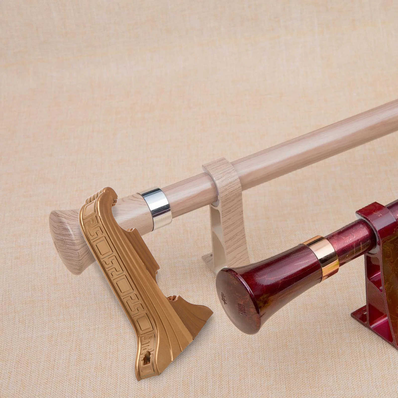 4pcs Curtain Rod Bracket Plastic Double-Slot For 26-28Mm Diameter Rods Dual Layer Curtain Support Living Room Bedroom Kitchen
4pcs Curtain Rod Bracket Plastic Double-Slot For 26-28Mm Diameter Rods Dual Layer Curtain Support Living Room Bedroom Kitchen