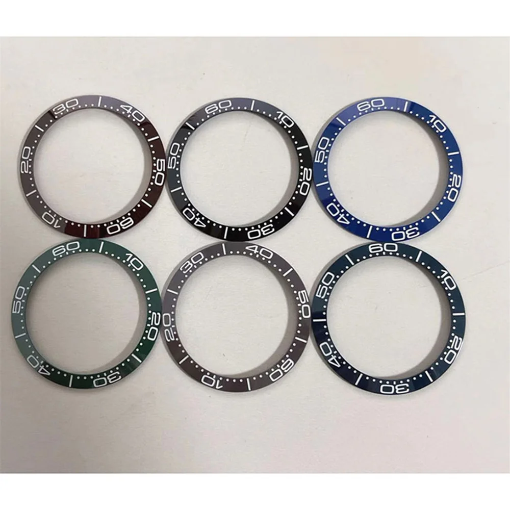 38mm Colorful Ceramic Bezel White Number 10-60 Replacement Watch Ring Inner Diameter 30.5mm SUB Watch Parts
38mm Colorful Ceramic Bezel White Number 10-60 Replacement Watch Ring Inner Diameter 30.5mm SUB Watch Parts
