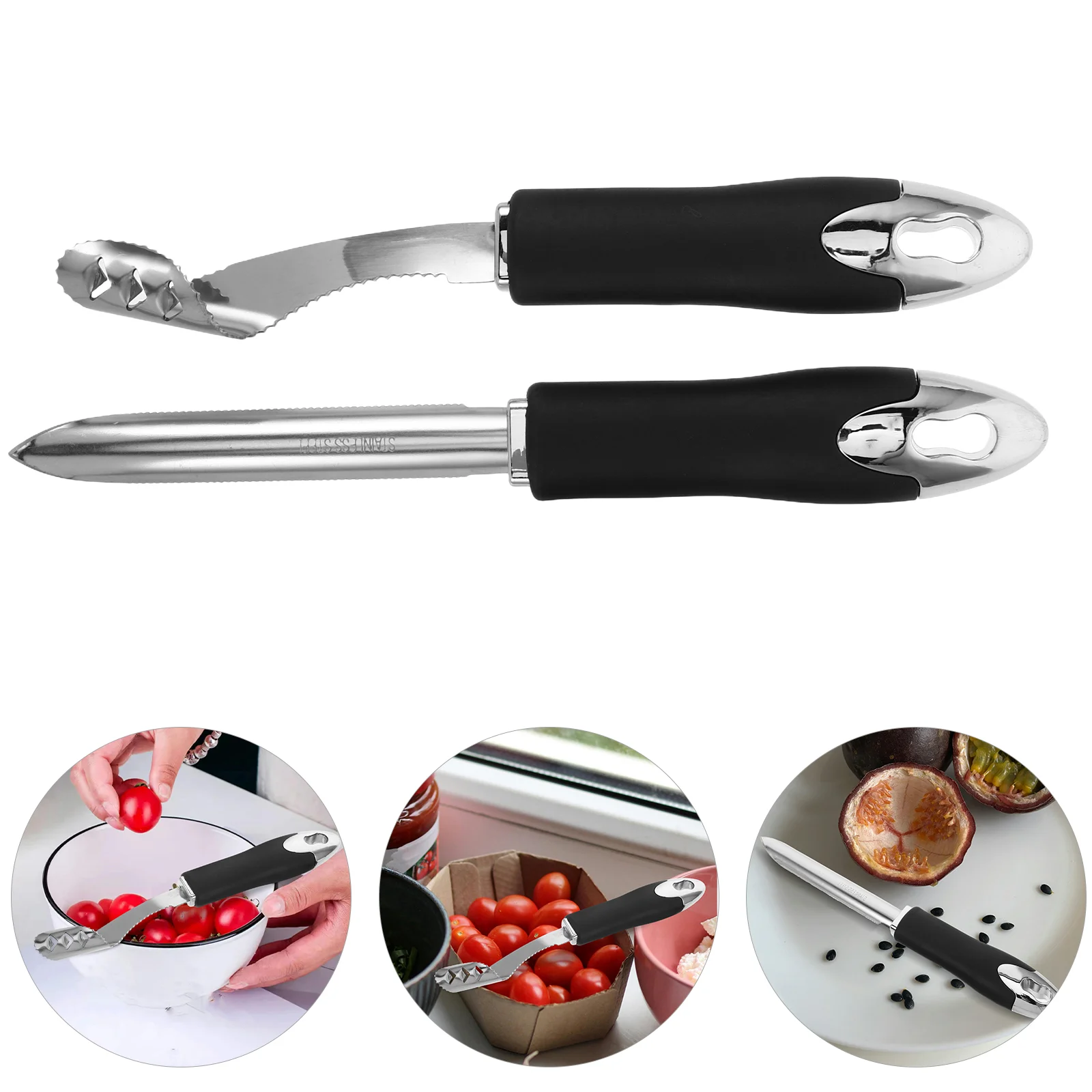 Seed Remover Corer Pit Cucumber Slicer Corers Cherry Pitter Tool for Fruit Chili Pepper
Seed Remover Corer Pit Cucumber Slicer Corers Cherry Pitter Tool for Fruit Chili Pepper