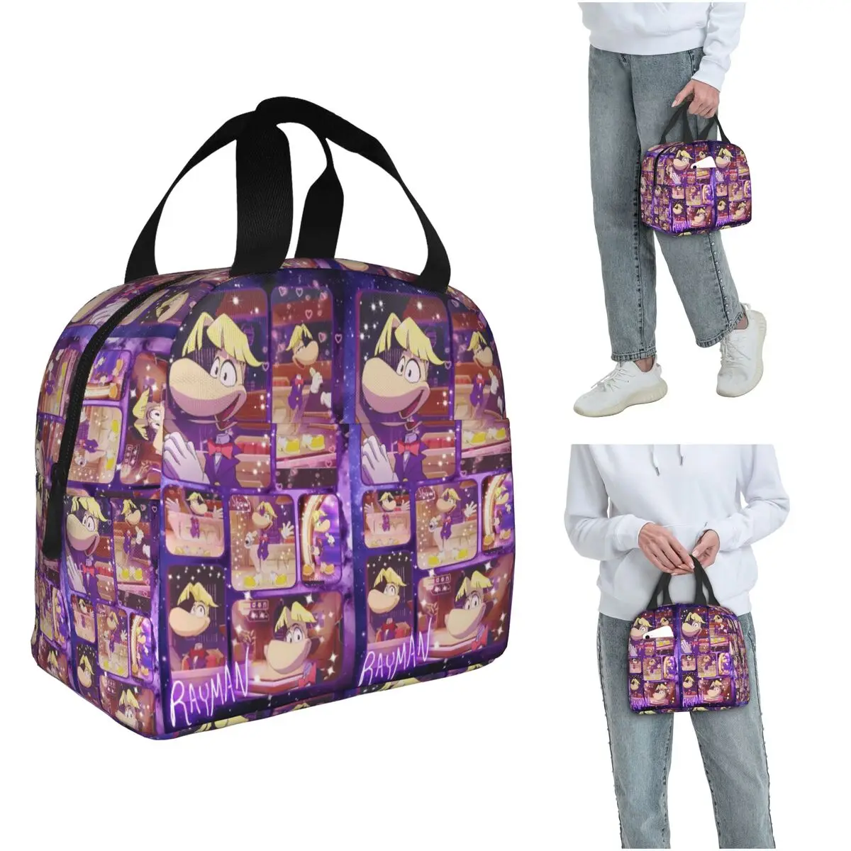 Cartoon Games Rayman Legends Insulated Lunch Bag for Kids School Cooler Thermal Food Box Tote Leakproof Lunch Boxes Container
Cartoon Games Rayman Legends Insulated Lunch Bag for Kids School Cooler Thermal Food Box Tote Leakproof Lunch Boxes Container