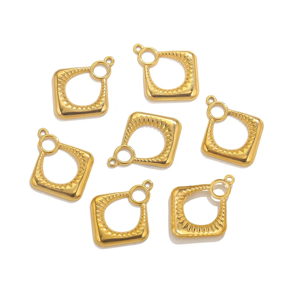 5pcs Stainless Steel Hollow Rhombus Charms For Jewelry Makings DIY Ear Earrings Pendants Jewelry Charms Supplies Findings Parts
5pcs Stainless Steel Hollow Rhombus Charms For Jewelry Makings DIY Ear Earrings Pendants Jewelry Charms Supplies Findings Parts