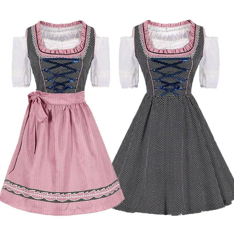 Новый наряд для Хэллоуина, фестиваль пива, женский баварский комплект, размер, разделенные брюки, юбка, ансамбль, традиционная этническая одежда 
Новый наряд для Хэллоуина, фестиваль пива, женский баварский комплект, размер, разделенные брюки, юбка, ансамбль, традиционная этническая одежда