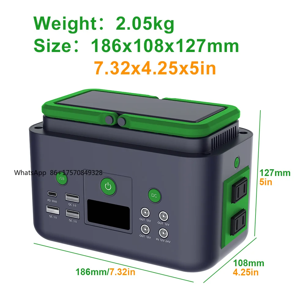 Wholesale Renewable Energy Small Silent Outdoor Portable Energy Backup Solar Generator Electric 200W Lifepo4 Power Station
Wholesale Renewable Energy Small Silent Outdoor Portable Energy Backup Solar Generator Electric 200W Lifepo4 Power Station