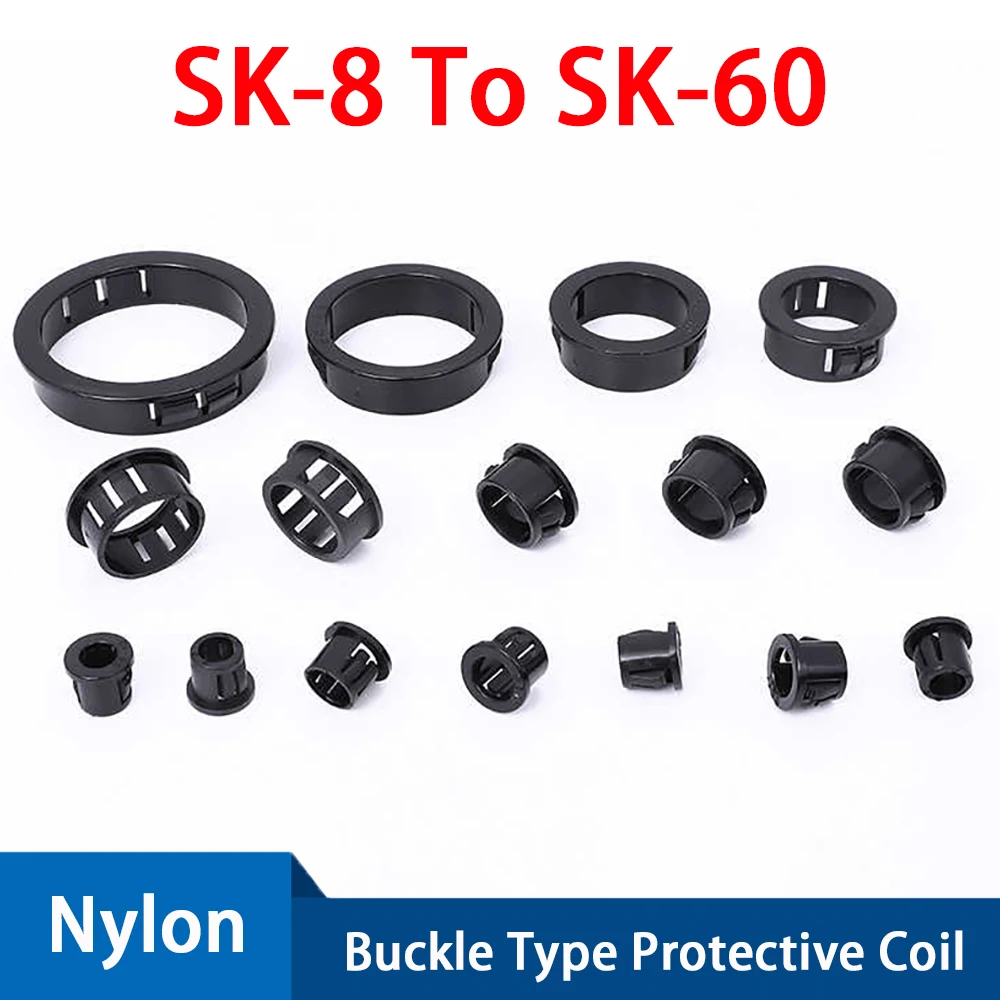 SK-8 To 60 Buckle Type Wire Guard Ring Nylon Round Cover Snap On Loop Sheath Threading Sleeve Cable Coil Plastic Hole Plug Cover
SK-8 To 60 Buckle Type Wire Guard Ring Nylon Round Cover Snap On Loop Sheath Threading Sleeve Cable Coil Plastic Hole Plug Cover