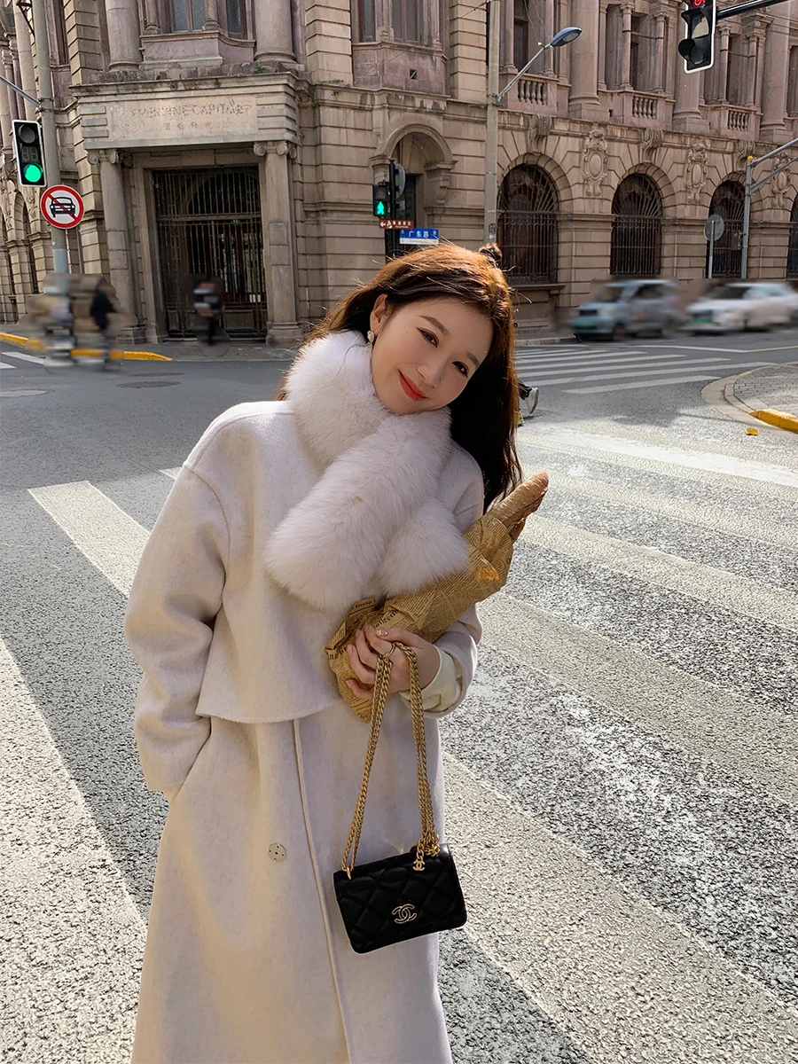 Двустороннее шерстяное пальто YANUOYU для женщин, маленький размер, осень-зима, новинка, на пуговицах, с длинными рукавами, воротник-стойка
Двустороннее шерстяное пальто YANUOYU для женщин, маленький размер, осень-зима, новинка, на пуговицах, с длинными рукавами, воротник-стойка