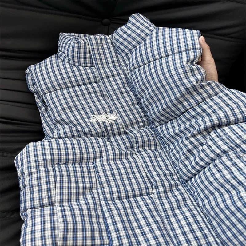 Жилет в старинную клетку, хлопковая куртка для мужчин и женщин, теплая и плотная, свободного кроя, жилет с капюшоном и воротником-стойкой, хлопковая куртка для
Жилет в старинную клетку, хлопковая куртка для мужчин и женщин, теплая и плотная, свободного кроя, жилет с капюшоном и воротником-стойкой, хлопковая куртка для