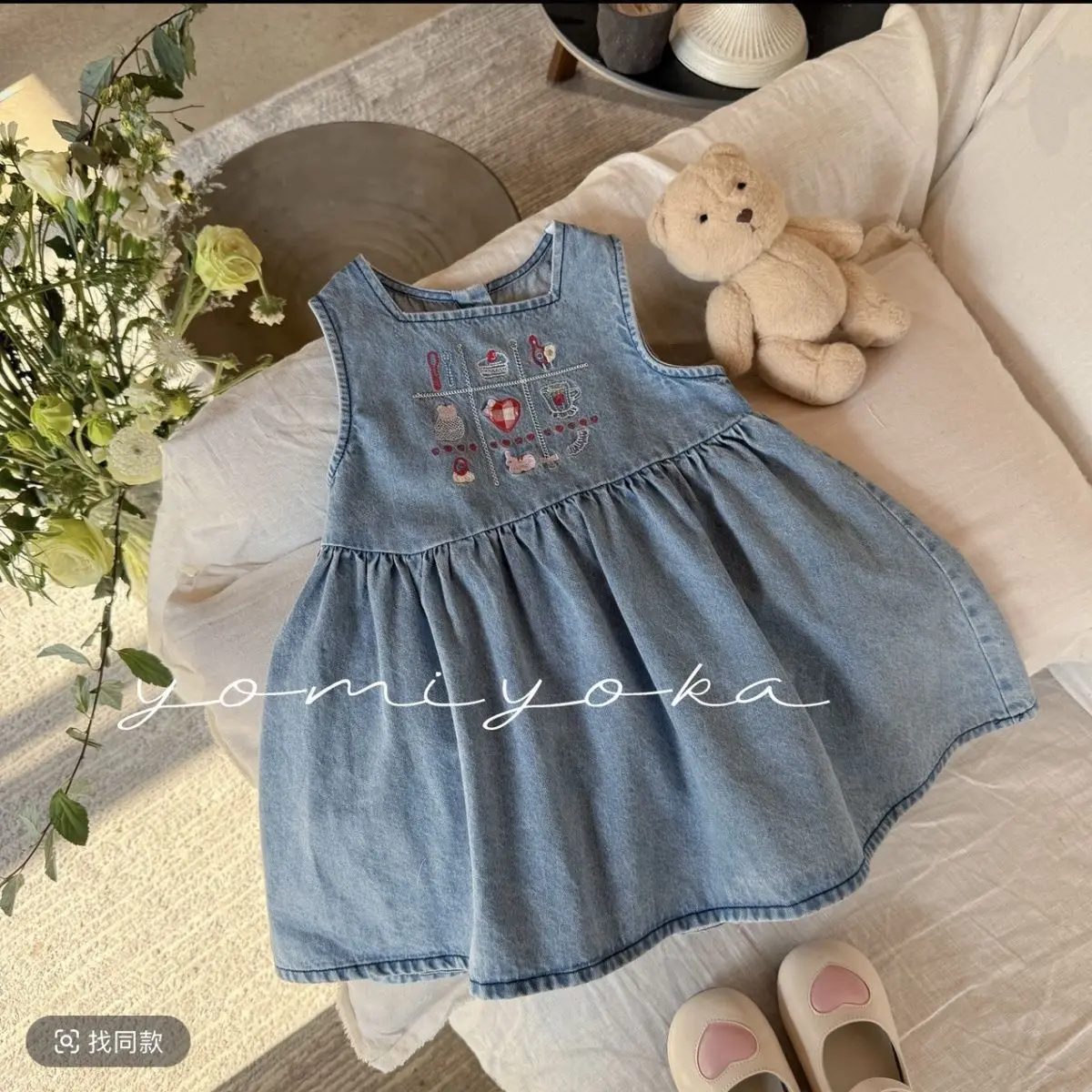 Girls Skirt 2025 Summer New Childrens Clothing Korean Style Girls Baby Cowboy Princess Sundress Casual Simple and Daily
Girls Skirt 2025 Summer New Childrens Clothing Korean Style Girls Baby Cowboy Princess Sundress Casual Simple and Daily