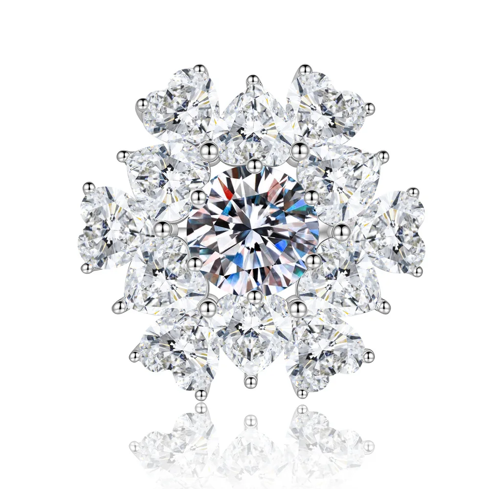 S925 Sterling Silver 2CT Moissanite Ring With Certificate Full Diamond Light Luxury Women Wedding Jewelry Gift
S925 Sterling Silver 2CT Moissanite Ring With Certificate Full Diamond Light Luxury Women Wedding Jewelry Gift
