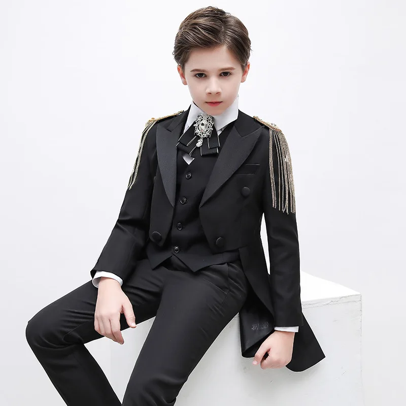 Halloween Costume Cosplay Boys' Tailcoat Mini Suit Children's Flower Girl Dress Runway Show Piano Performance British Suit
Halloween Costume Cosplay Boys' Tailcoat Mini Suit Children's Flower Girl Dress Runway Show Piano Performance British Suit