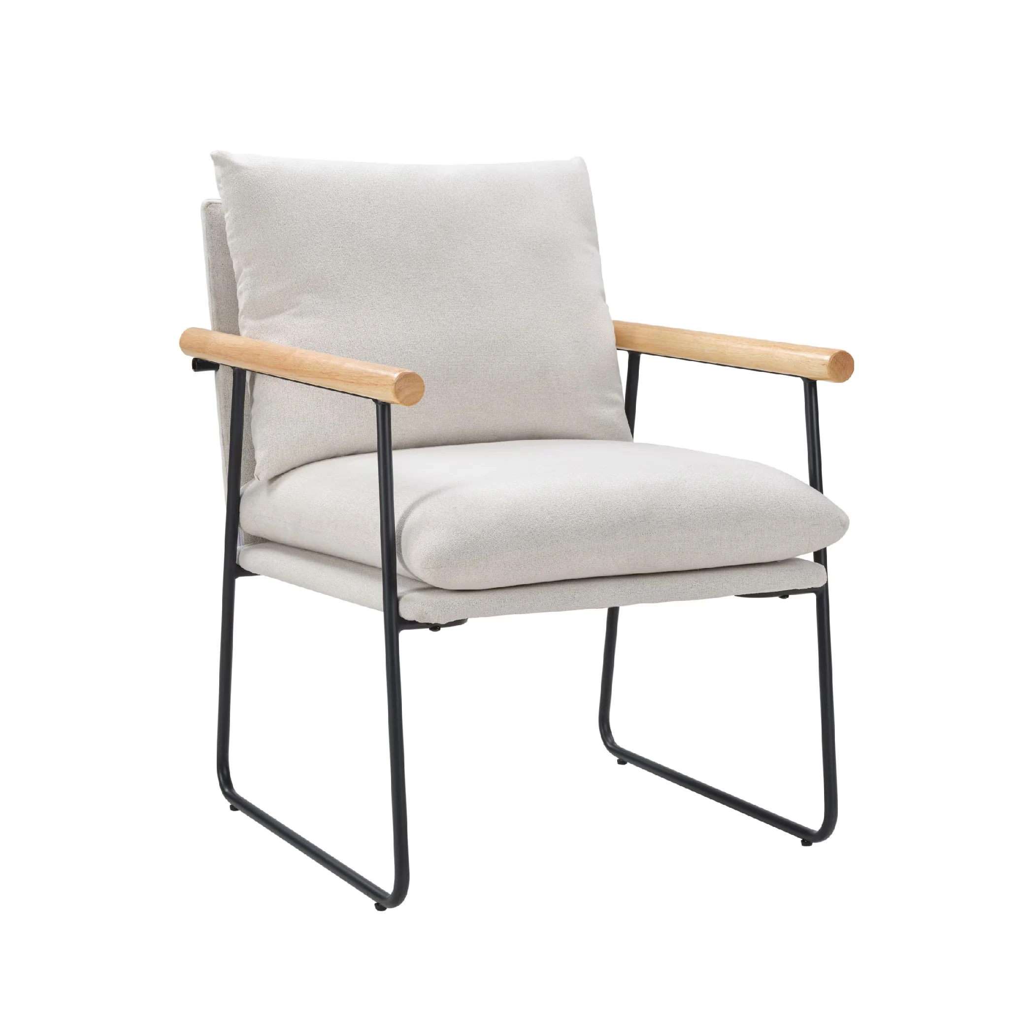 Modern Accent Chair, Comfy Chair with Removable Cushion, Vanity Chair with Wood Armrests for Living Room, Bedroom, White
Modern Accent Chair, Comfy Chair with Removable Cushion, Vanity Chair with Wood Armrests for Living Room, Bedroom, White