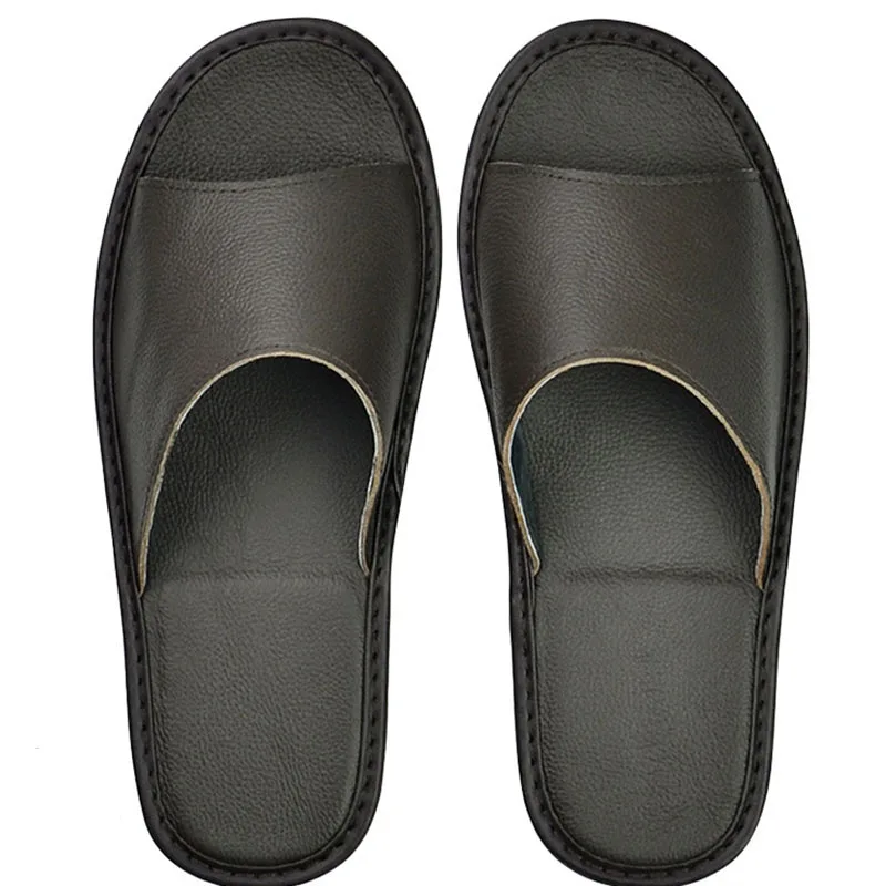 Soft Cow Leather Slippers Homes in Indoor Slipper Summer Open Toe Sandals Men Women Elderly Casual Single Slides Shoes
Soft Cow Leather Slippers Homes in Indoor Slipper Summer Open Toe Sandals Men Women Elderly Casual Single Slides Shoes