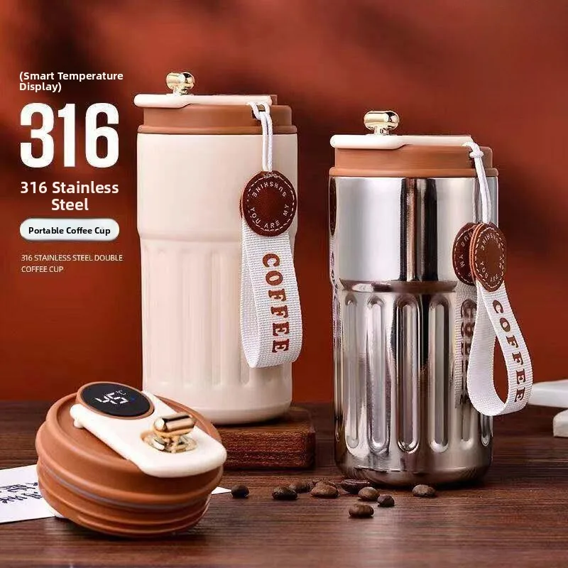 Portable Stainless Steel Thermal Cup Digital Display Insulated Water Bottle for Men And Women Office Use Military Green Color
Portable Stainless Steel Thermal Cup Digital Display Insulated Water Bottle for Men And Women Office Use Military Green Color