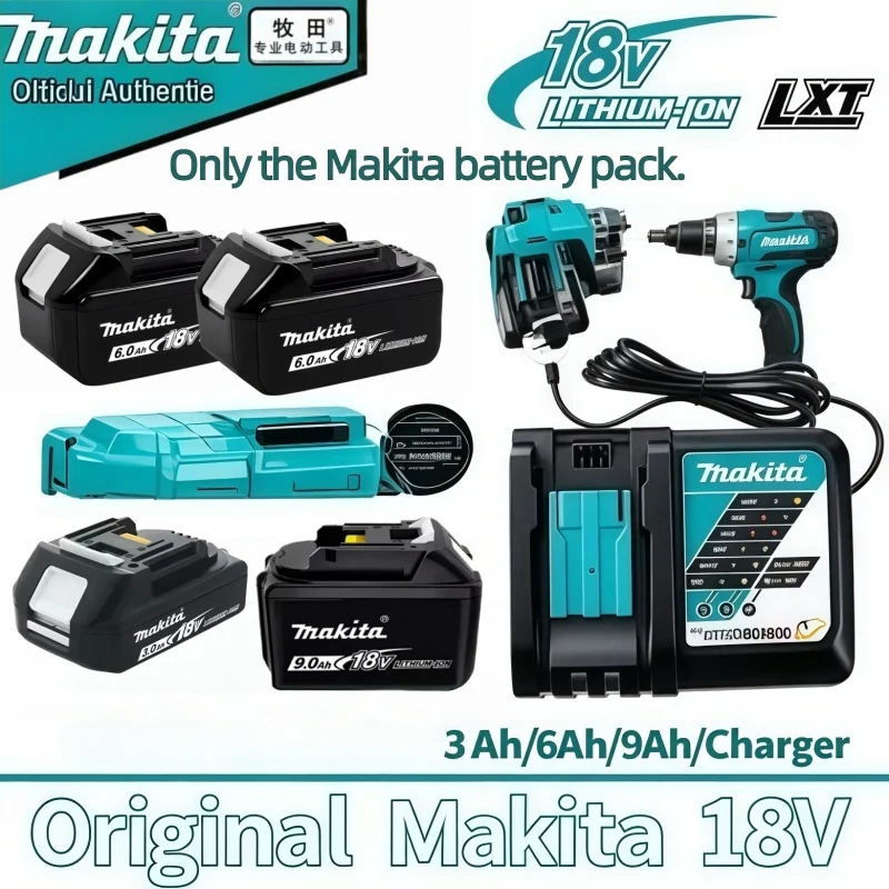 Original Makita 18V3Ah 6Ah 9Ah Li-ion Battery Perfect Match for BL1830 BL1850 BL1860 Compatible with LXT Cordless Electric Tools
Original Makita 18V3Ah 6Ah 9Ah Li-ion Battery Perfect Match for BL1830 BL1850 BL1860 Compatible with LXT Cordless Electric Tools