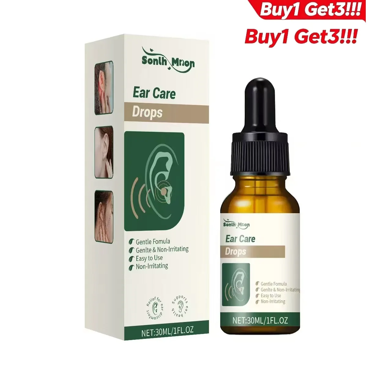 Buy 1 Get 3 Daily Ear Cleaning Drops Gentle Ingredients Soothe Ear Discomfort Moisturizing Ear Care Massage Drops
Buy 1 Get 3 Daily Ear Cleaning Drops Gentle Ingredients Soothe Ear Discomfort Moisturizing Ear Care Massage Drops