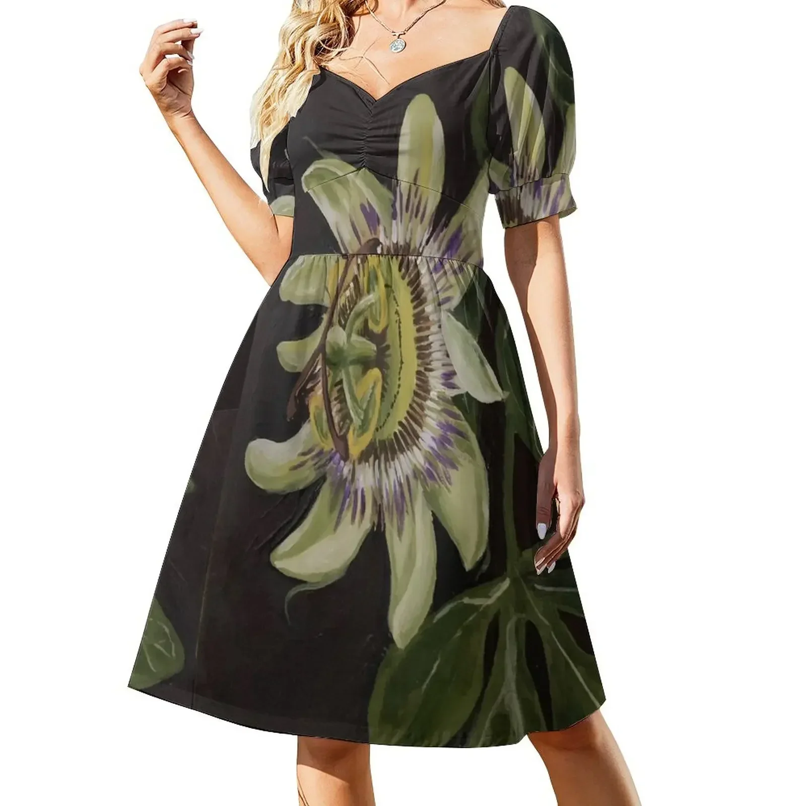 Passiflora Short-Sleeved Dress luxury dresses Cocktail of dresses long sleeve dresses Dress
Passiflora Short-Sleeved Dress luxury dresses Cocktail of dresses long sleeve dresses Dress