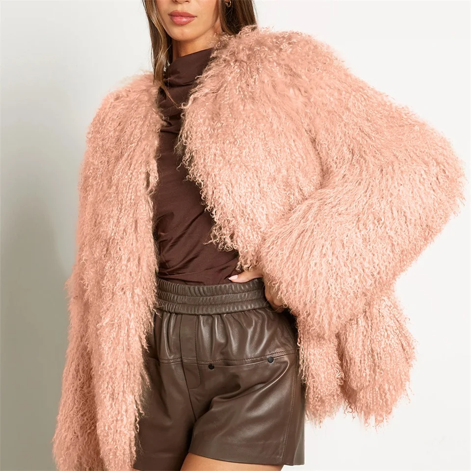 Women's Faux Fur Jacket 2025 New Imitation Mongolian Wool Fur Coats Woman Plush Furry Round Collar Female Coat Winter Overcoat
Women's Faux Fur Jacket 2025 New Imitation Mongolian Wool Fur Coats Woman Plush Furry Round Collar Female Coat Winter Overcoat