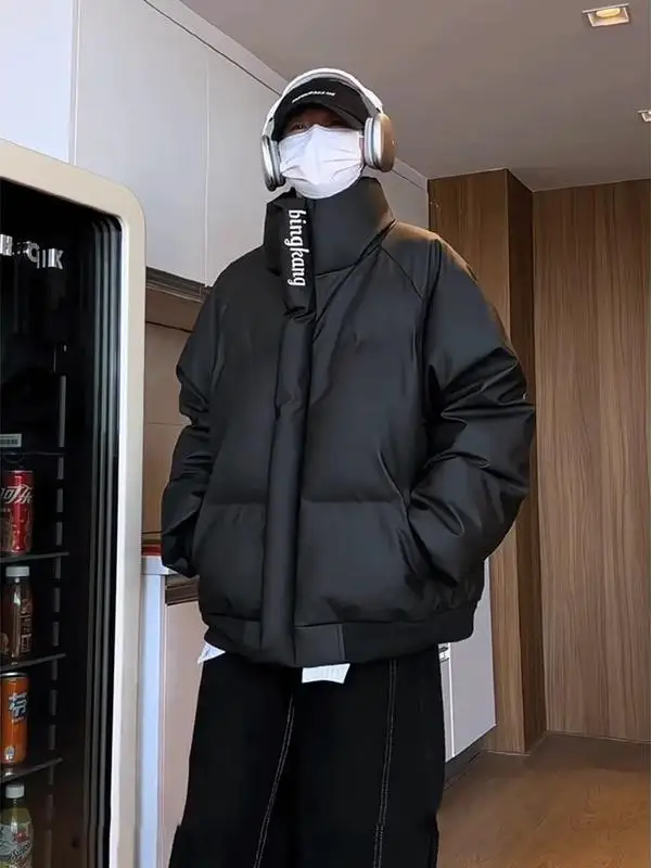 Warmth Thiened American Sle ort PU Leather Cotton Jaet Men's Winter Anti-cold Cleanfit Cotton Coat Outerwear
Warmth Thiened American Sle ort PU Leather Cotton Jaet Men's Winter Anti-cold Cleanfit Cotton Coat Outerwear