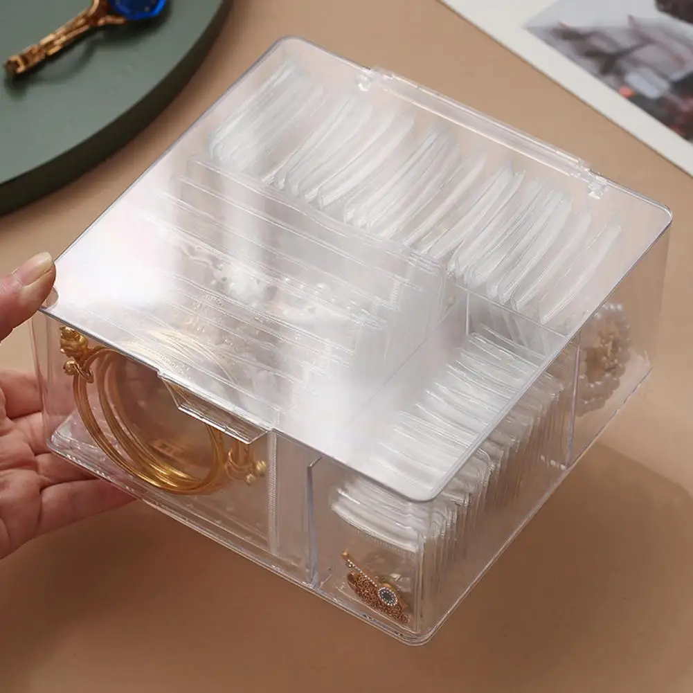 Ring Earring Organizer Acrylic Jewelry Organizer with 60 Anti Tarnish Bags Capacity Travel Case for Necklaces Earrings Rings
Ring Earring Organizer Acrylic Jewelry Organizer with 60 Anti Tarnish Bags Capacity Travel Case for Necklaces Earrings Rings